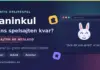 Grafik med texten ”Kaninkul – finns spelsajten kvar?” och en röd markering om att sajten är nedlagd, bredvid ett webbläsarfönster med kaninkul.com där en kanin och avskedshälsningen ”Tack för alla skratt, vi ses!” visas.